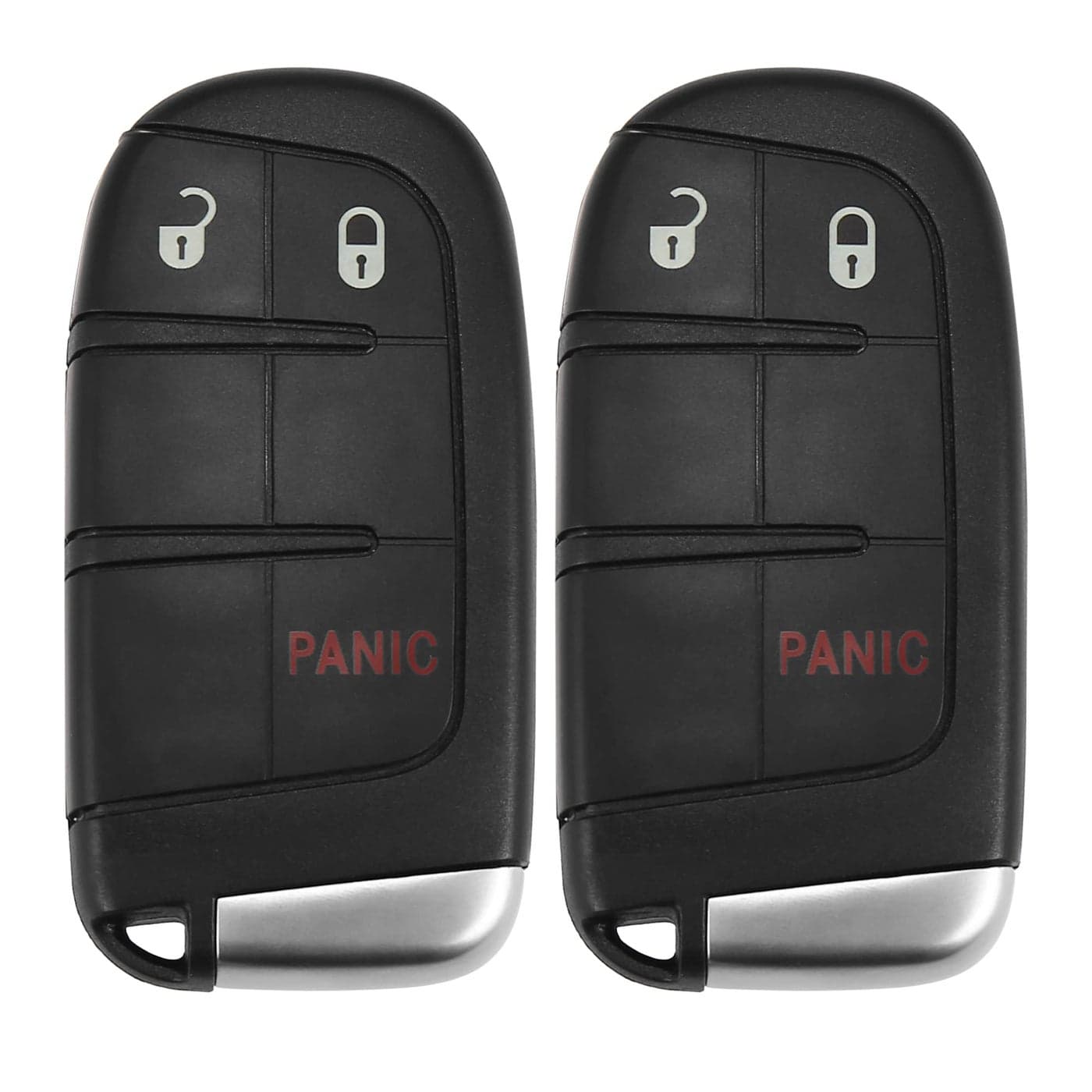 X AUTOHAUX 2pcs 433MHz M3N40821302 Replacement Keyless Entry Remote Car Key Fob for Jeep Grand Cherokee 20142022 for Dodge Durango 20142022 3 Buttons 46 Chip with Door Key