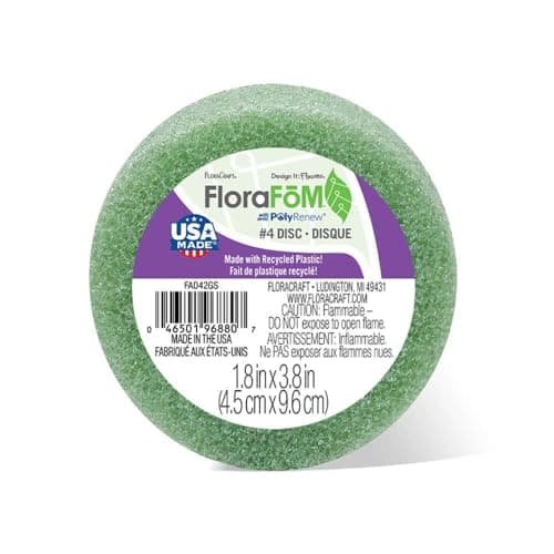 FloraCraft FloraFōM Disc 1.8 Inch x 3.8 Inch Green