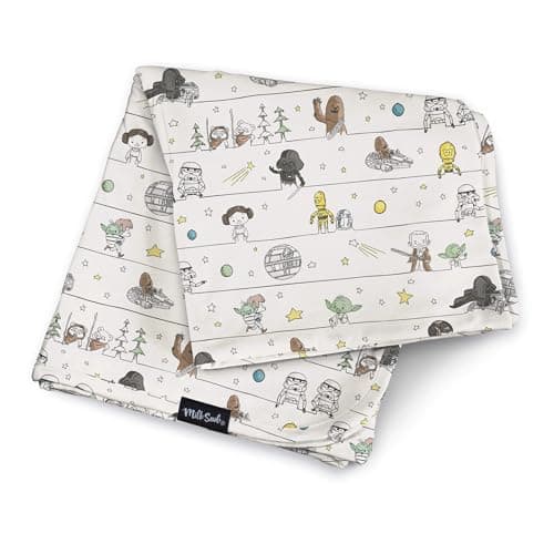 Milk Snob Star Wars Baby Boy and Girl Swaddle Blanket Soft Receiving Security Bed and Play Blanket Toddler and Infant Baby Bedding Registry and Shower Gifts Precious Padawans 34 34 inches