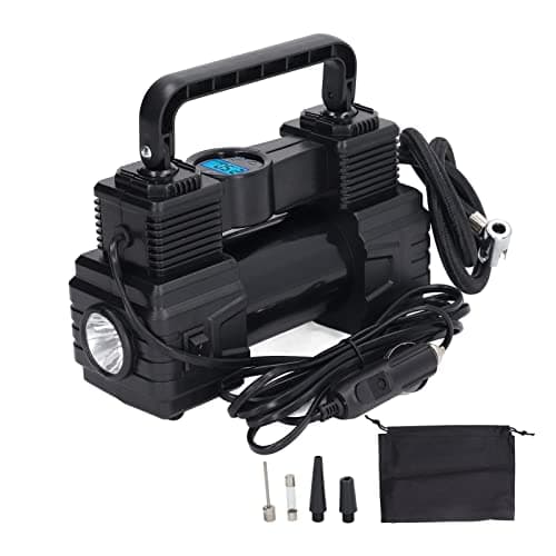 120W Car Tire Inflator Digital Tire Inflator Car Air Pump Air Compressor Pump with LED Work Light 120PSI Compressor for SUV Truck RV MPV