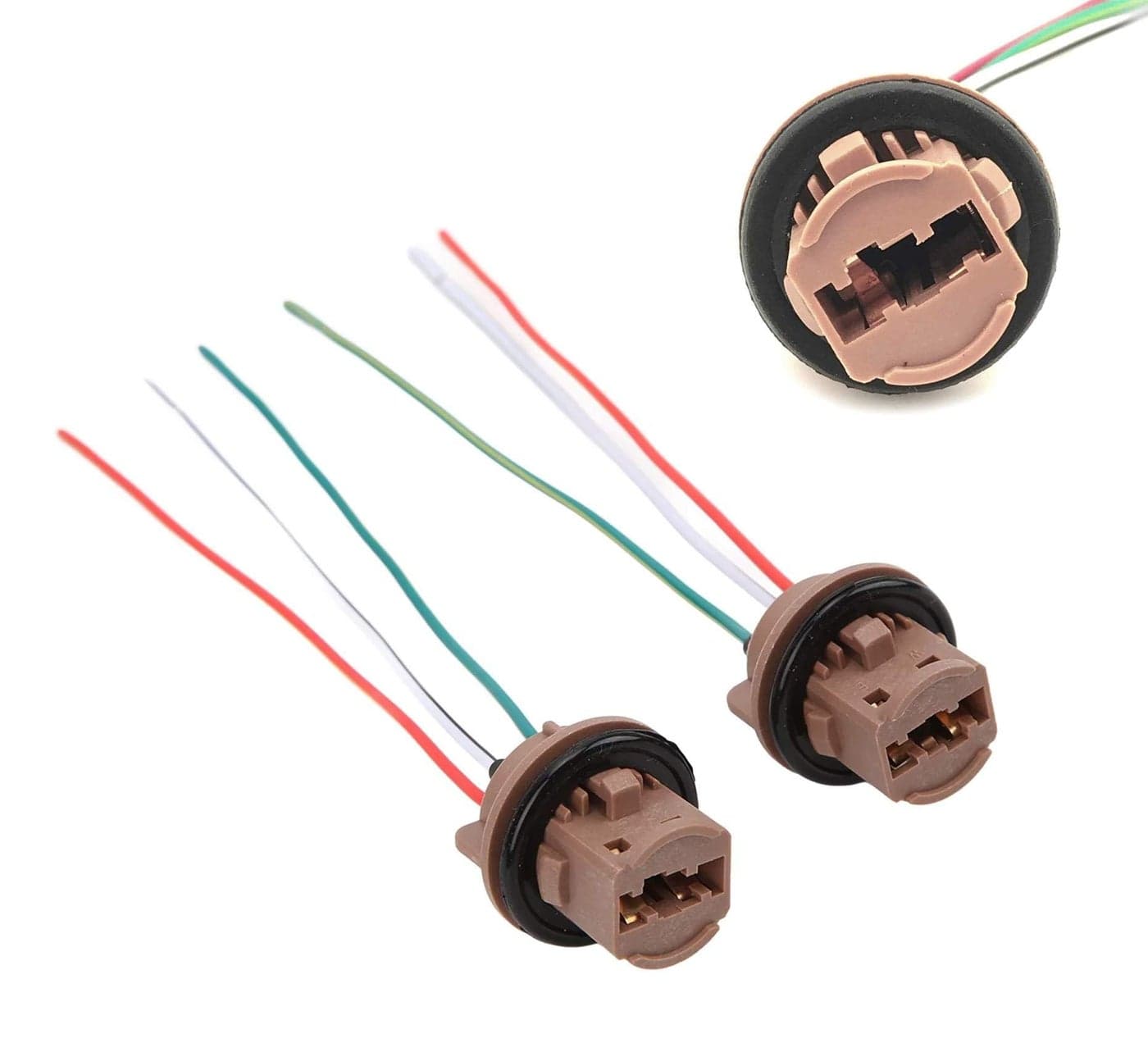 iJDMTOY 7440 7443 Wiring Harness Sockets Compatible with LED Bulbs, Turn Signal Lights, Brake Lights, Tail Lights