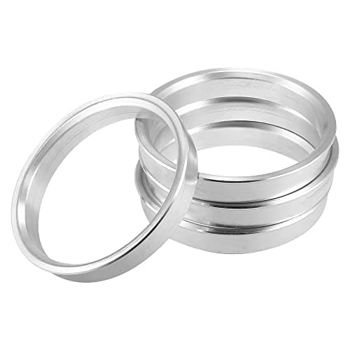 X AUTOHAUX 4pcs OD 63.4mm to ID 57.1mm Aluminum Alloy Car Hub Centric Rings Wheel Bore Center Spacer