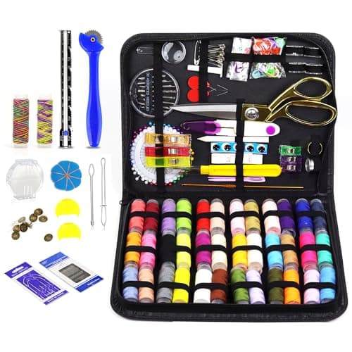 Sewing Kit for Adults, 238 pcs Sewing Accessories,38XL Thread Spools, Friendly for Beginner and Professional for Worker, Suitable for Travel, Home, School and DIY Gift, Needles,Emergency Sewing Kits