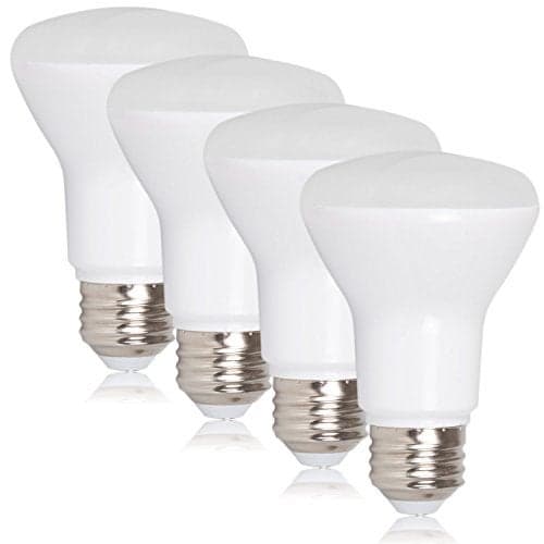 Maxxima LED BR20 Bulbs - 50 Watt Equivalent Dimmable 7 Watt Warm White 3000K R20 Light Bulb 600 Lumens, Featuring an E26 Base, Ideal for Track or Recessed Lighting - 4 Pack