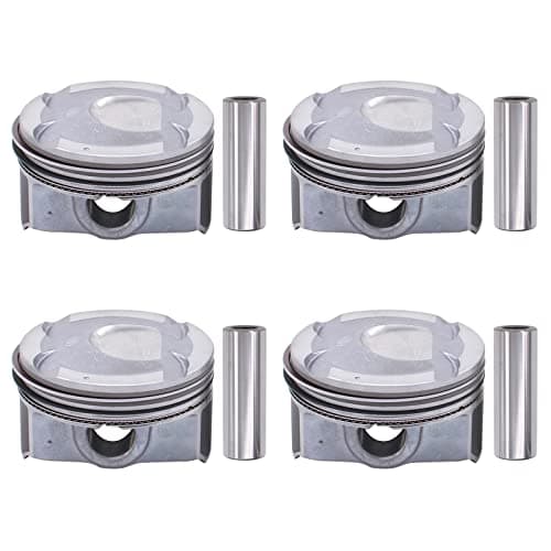 NewYall Set of 4 Engine Piston with Pin and Rings for Hyundai Accent/Veloster 1.6L 2012-2017, Rio/Soul 1.6L 2012-2017