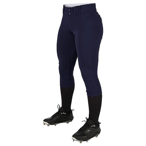 Champro Girls' Standard Low-Rise Softball Pants, Navy, X-Large