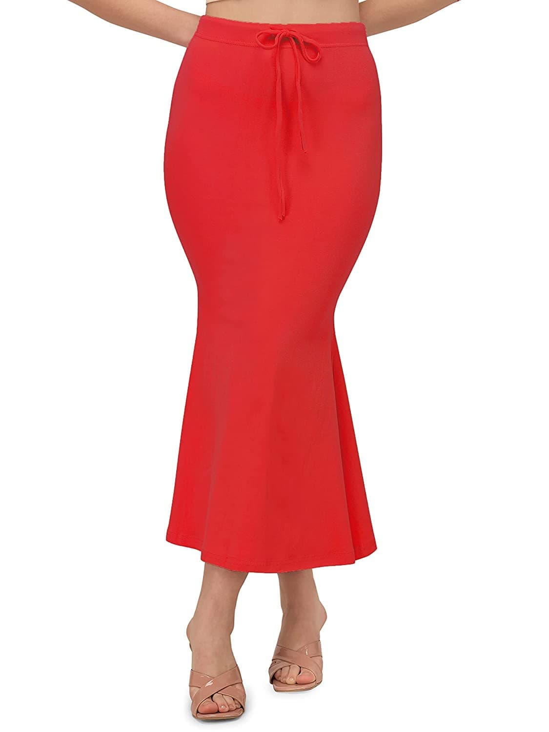 ALYNE Saree Shapewear Petticoat for Women, Women's Blended Saree Shaper Red