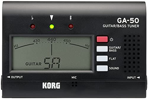 Korg GA-50 Guitar/Bass Tuner w/ Memory Backup and Auto Power-Off Function