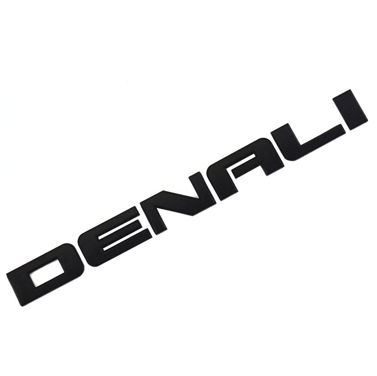 Aimoll Denali Nameplate Emblems Badge Replacement for Gm 0716 Yukon Sierra 1pc Matte Black