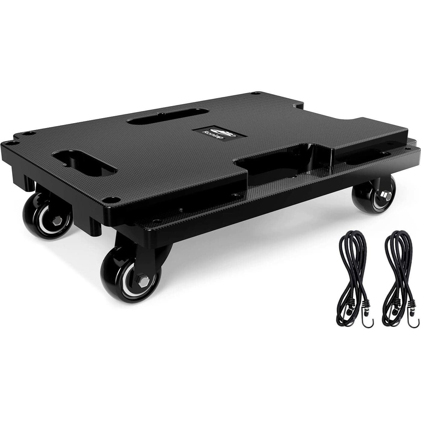 Ronlap Furniture Moving Dolly 4 Wheels Heavy Duty Small Flat Dolly Cart with Wheels Interlocking Furniture Movers Dollies for Moving 440 Lbs Capacity 1 Pack Black