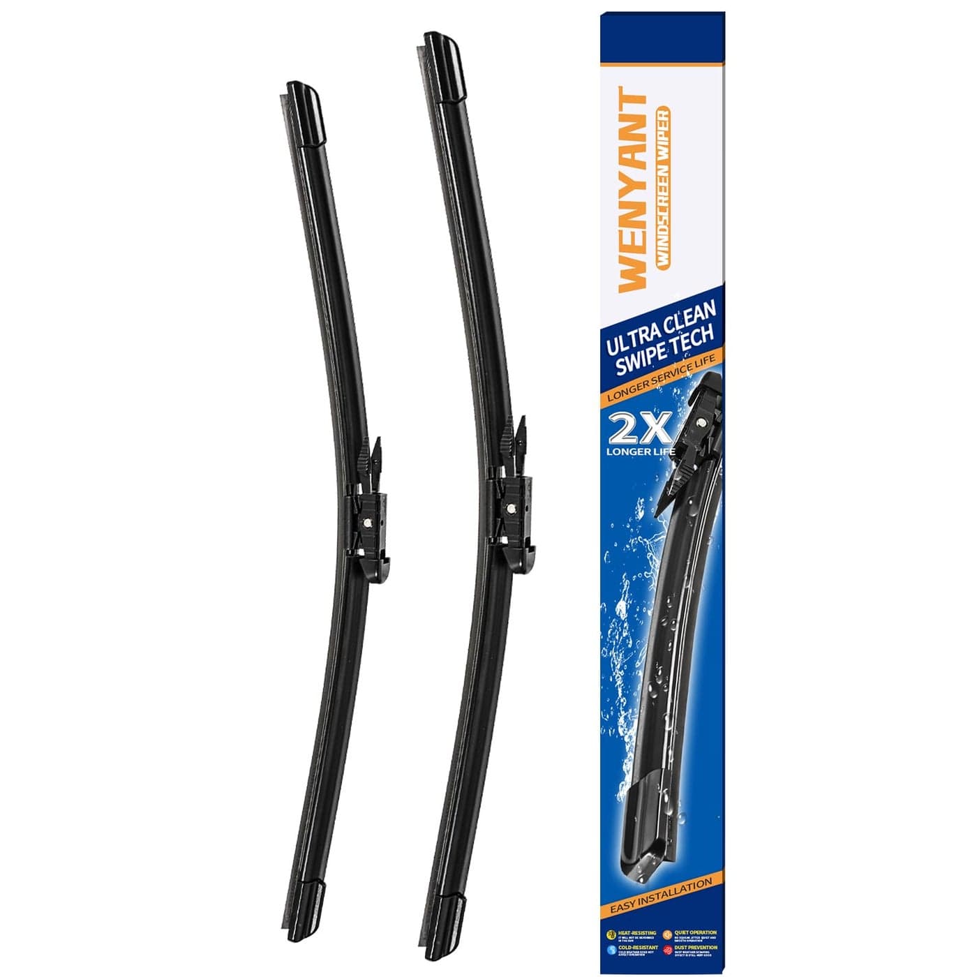 Wenyant 2622 Windshield Wipers Compatible with Ford Explorer 2018 2017 2016 2015 2014 2013 2012 2011 Front Wiper Blades for My Car Original Equipment Automotive Replacement Set of 2