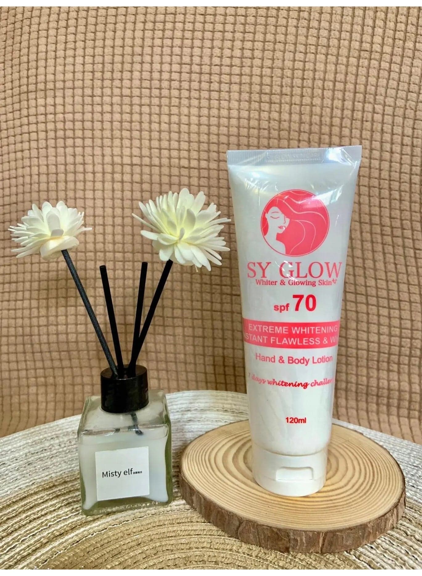 SY Glow Whitening Lotion SPF70 120ml – Daily Skin Care Solution Designed to Hydrate, Nourish, Brighten, and Protect Skin While Delivering a Soft, Silky Feel