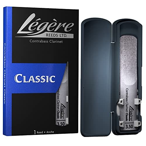 Légère Reeds - Contrabass Clarinet Reed, Classic, Strength 3.50 (BBCB3.50) - Premium Synthetic Woodwind Reed