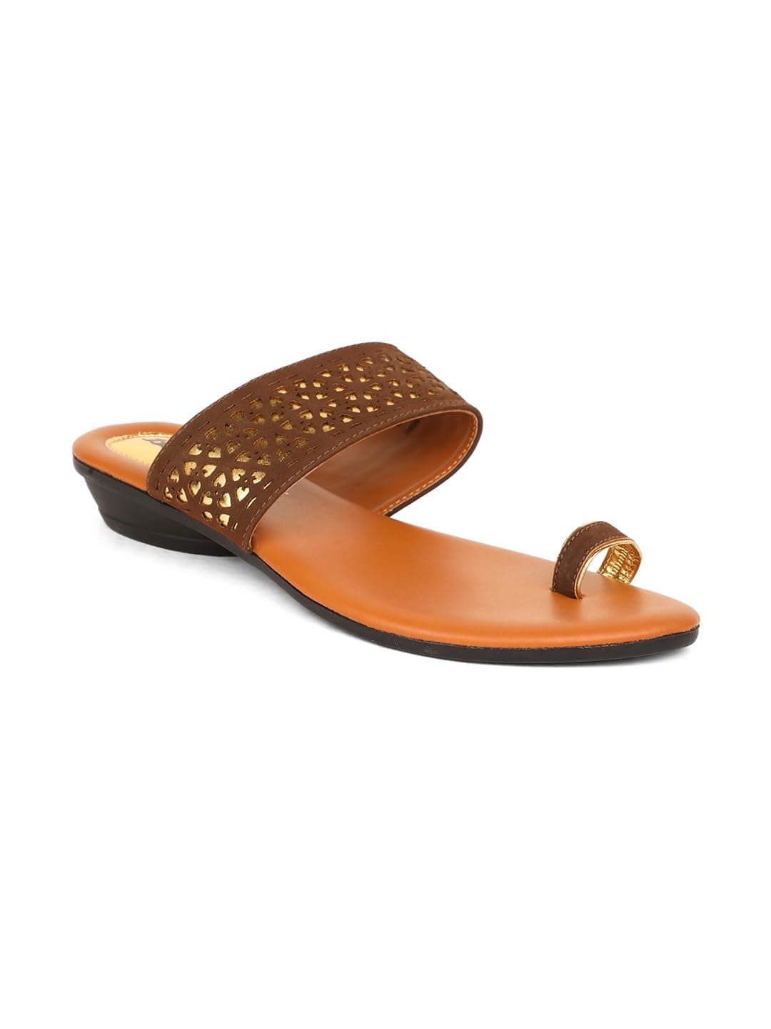 Bata Women Toe-Ring Flat Sandal - Beige 3 (UK)