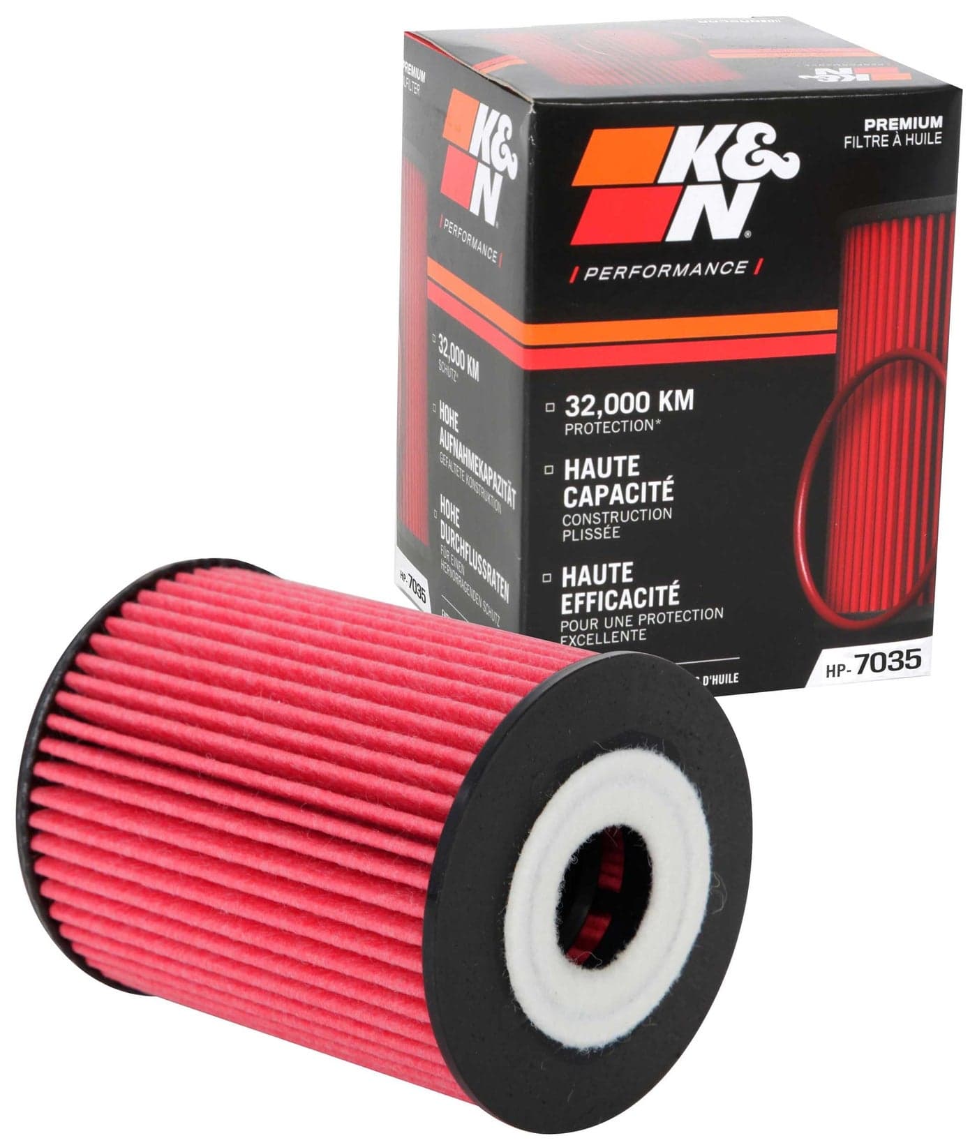 K&N Premium Oil Filter: 20,000 Mile Engine Protection, High Capacity/High Efficiency: Compatible with 2015-2021 GENESIS/HYUNDAI/KIA (See Product Description for Select Models), HP-7035