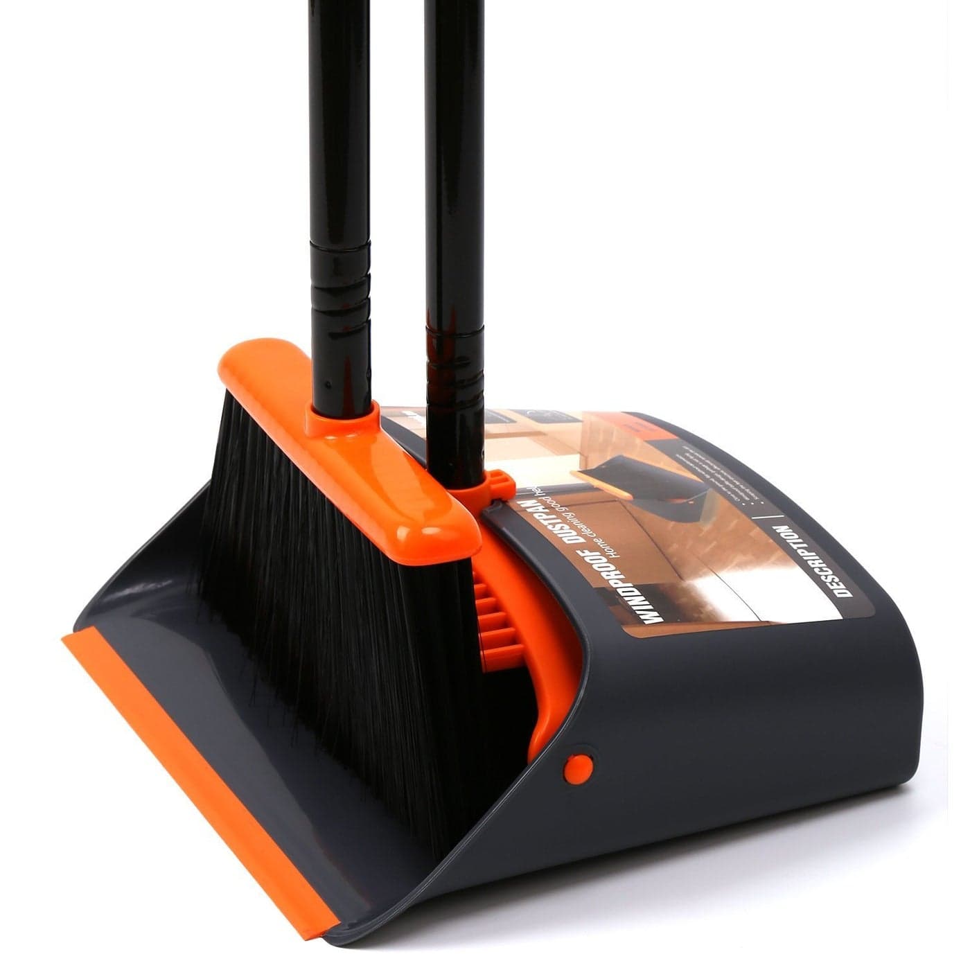 TreeLen Broom and Dustpan Set 52 inch Broom and Dust Pan Combo for Home
