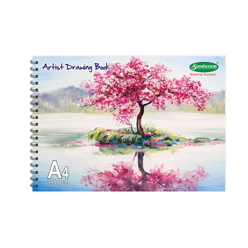 Sundaram Sprial Boumdwiro A4 Drawing Book 100 Pages50 Sheets 295 x 21 cm Pack of 1
