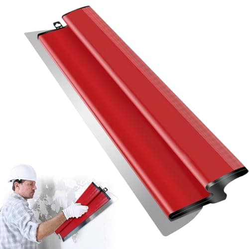 Serplex® Long Skimming Blade 15.7 Inches Stainless Steel Trowel Skimming Blade Rubberized Handle Drywall Smoothing Spatula Skimming Trowel Plastering Trowel for Large Area Project, House Renovation