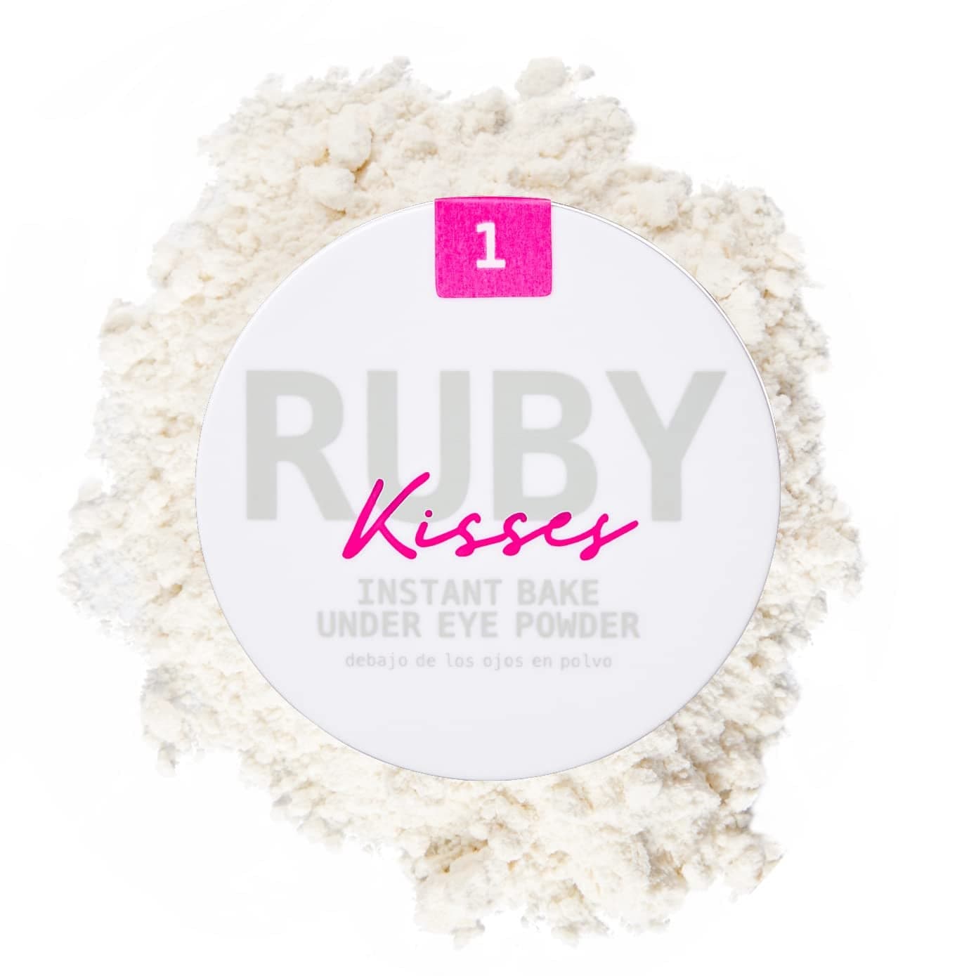 Ruby Kisses Instant Bake Undereye Powder Vegan Cruelty Free Powder for Brightening Eyes and SmudgeFree Makeup Translucent