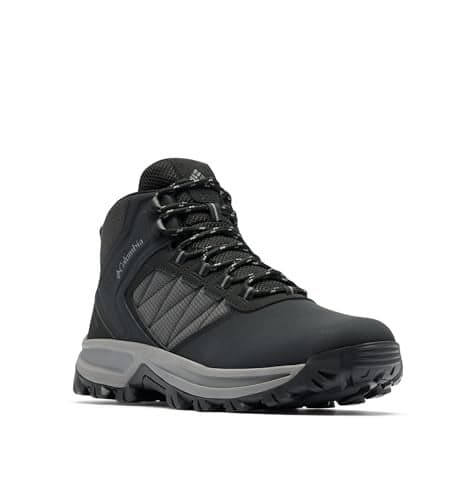 Columbia Mens Transverse Waterproof Hiking Boot, Black/Titanium Grey Steel, 7
