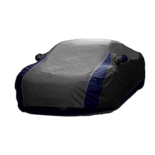 MOTROX™ Premium 190 Taffeta Double Color Car Cover for Skoda Superb (Water Resistant, Dust Proof with Side Mirror Pocket, Color Proof, Fully Elastic, Triple Stiching Car Body Cover) (Grey and Blue)