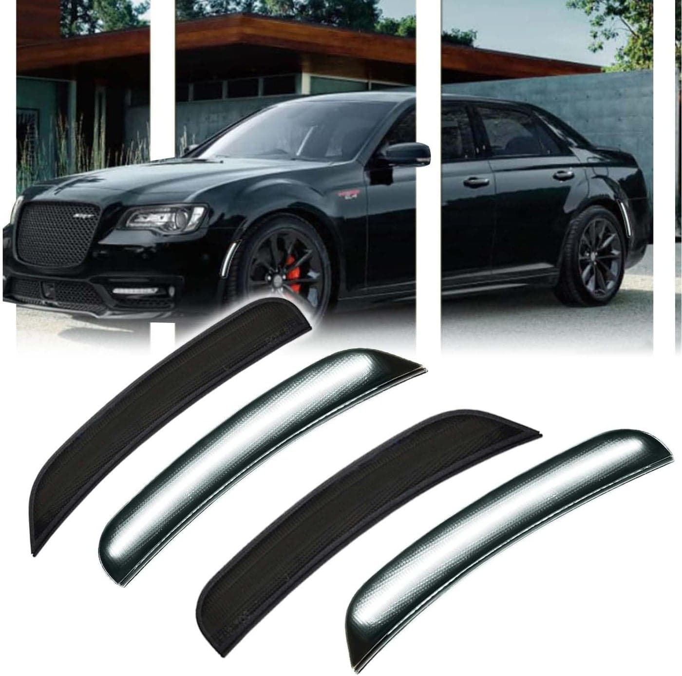 GSOWO 4 PCS LED Side Marker Light Kits for Chrysler 300 (2015-2023) - White