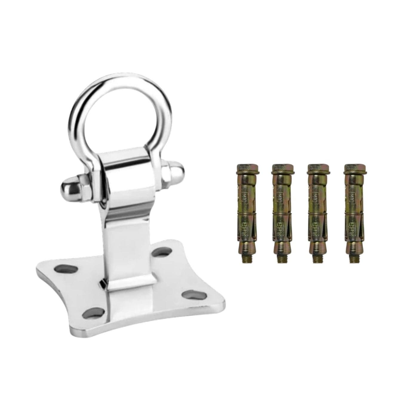 Trendy Creation Hub Stainless Steel Ceiling Hook for Swing Jhula Hammock Punching Bag Heavy Duty Hooks for Hanging Boxing Bag With4 Anchor Bolt Fasteners M 10