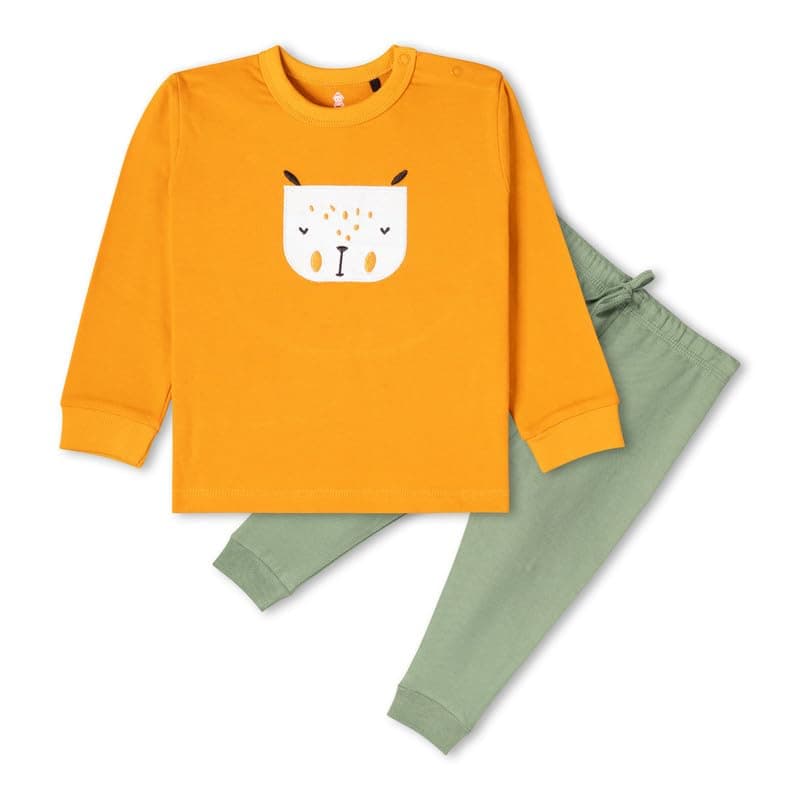 Real Basics Cotton Unisex Winter Clothing Sets Full Sleeve T-Shirt and Pyjama Set for Boys & Girls (RB-BS-Winter-Must-cub-03)
