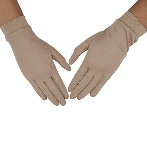 MAYMII Women's 100% Pure Mulberry Silk Gloves Liner Glove Inner Ski Bike Cycle Gloves – for Driving, Fashion, Sun and Cold Protection (Khaki)