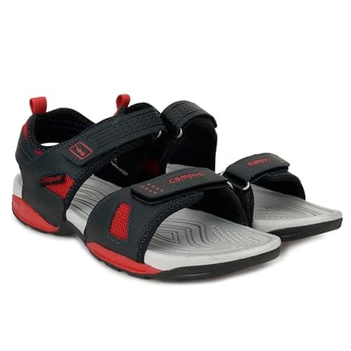 Campus Men's 3K-905A BLU/RED Outdoor Sandals - 9UK/India 1 Pair