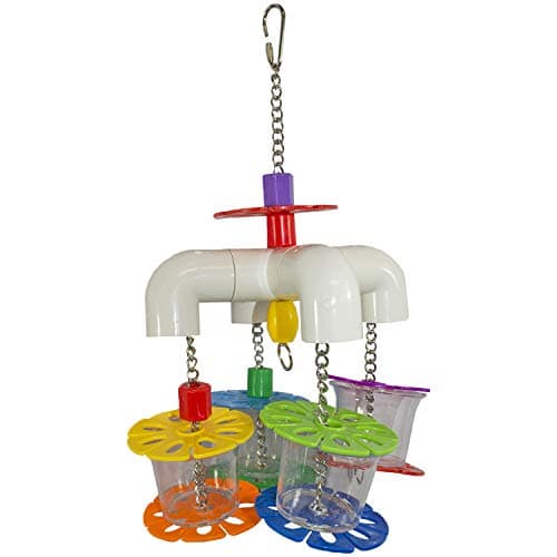 Mobile Forager Durable Fun Treat Foraging Cage Accessory Toy Sugar Gliders Squirrels Chinchillas Prairie Dogs Degus Opossums Marmosets Monkeys Parrots Birds Rats Hamsters Gerbils