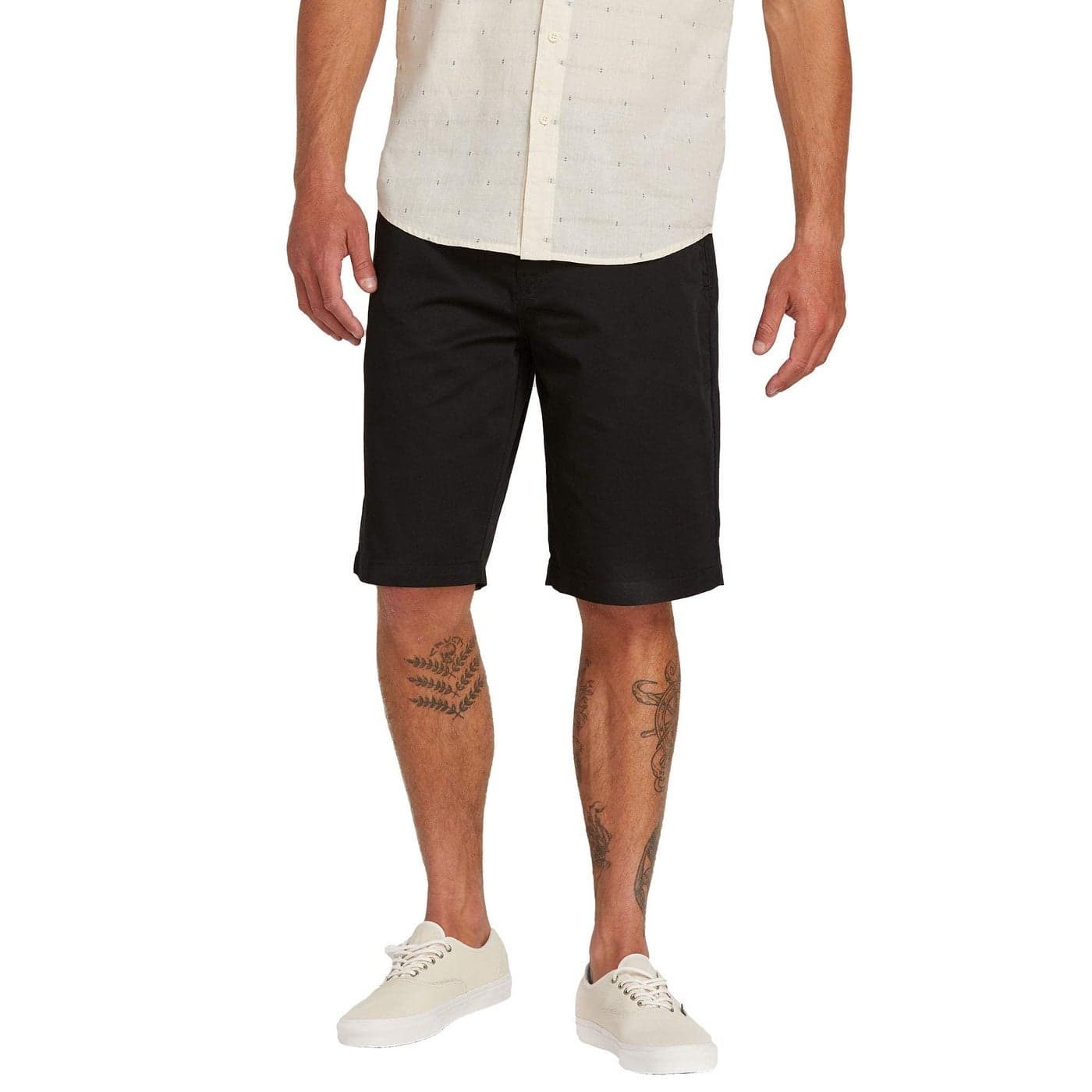 Volcom Mens Vmonty Chino Shorts Black 32