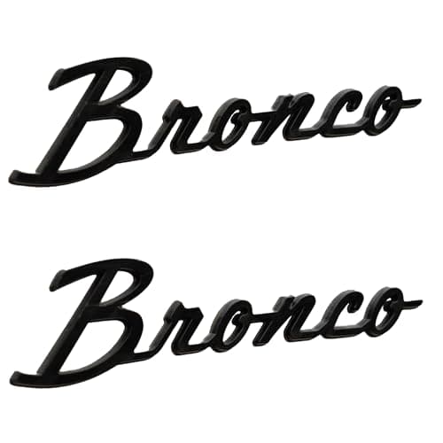 2021-2024 Ford Bronco Classic Gloss Black Fender Badge Kit M-1447-BSGS