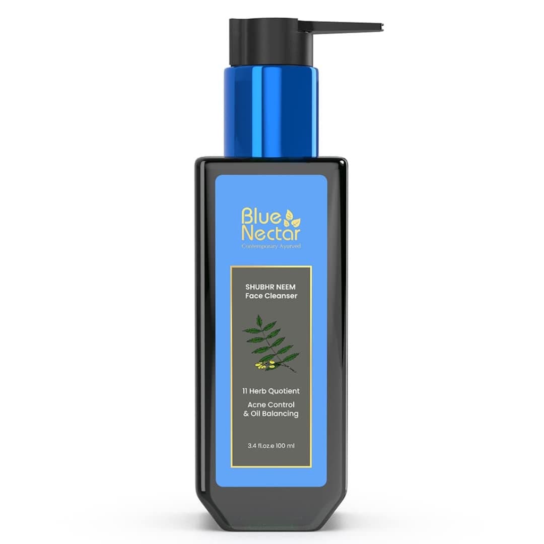 Blue Nectar Vitamin C Face Wash for Women and Men Anti Acne Face Wash with Neem Honey 11 Herbs 338 Fl oz