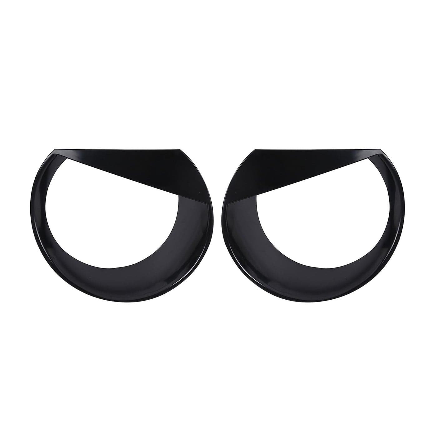 Hooke Road Black Angry Bird Headlight Bezels Cover for 2015 2016 2017 Jeep Renegade