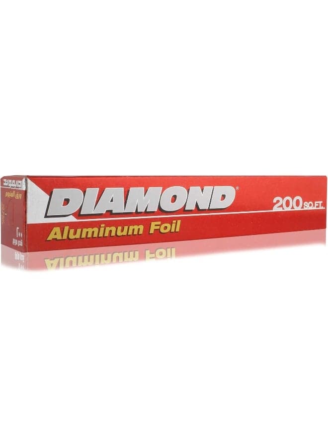 Diamond Aluminum Foil Roll - 200 sq.ft