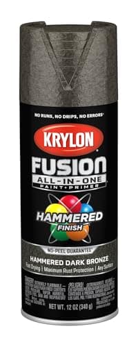 Krylon Fusion AllInOne Adhesive Hammered Finish Spray Paint for IndoorOutdoor Use 12 oz Dark Bronze