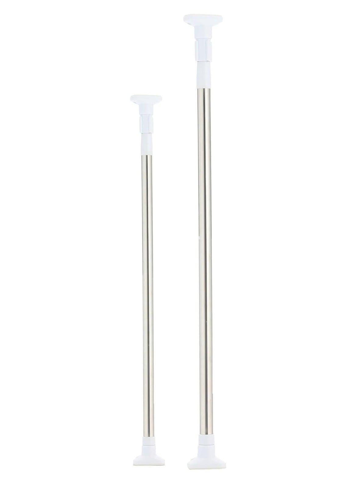 Stainless steel extendable shower curtain rod