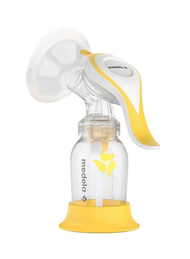 Manual breast pump with Flex Shields Harmony Single Hand for More Comfort and Expressing More Milk