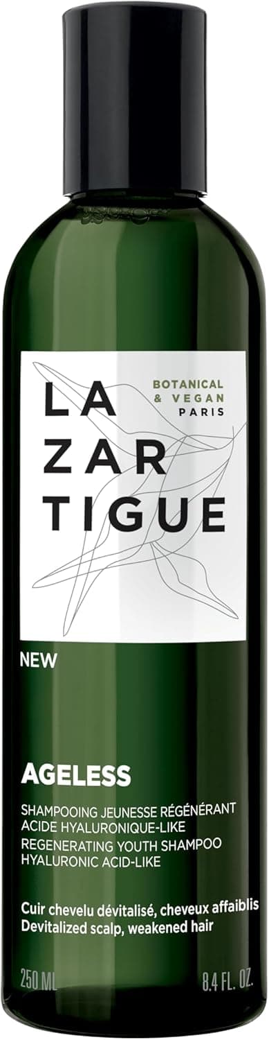 LAZARTIGUE AGELESS AntiAgeing Regenerating SulfateFree Shampoo with Botanical Extracts for Thinning Devitalized Hair 94 Natural Ingredients Vegan 250ml