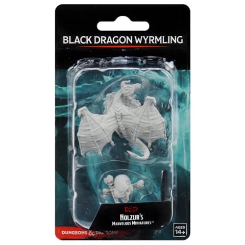 WizKids D&D Nolzurs Marvelous Unpainted Miniatures: Wave 10: Black Dragon Wyrmling