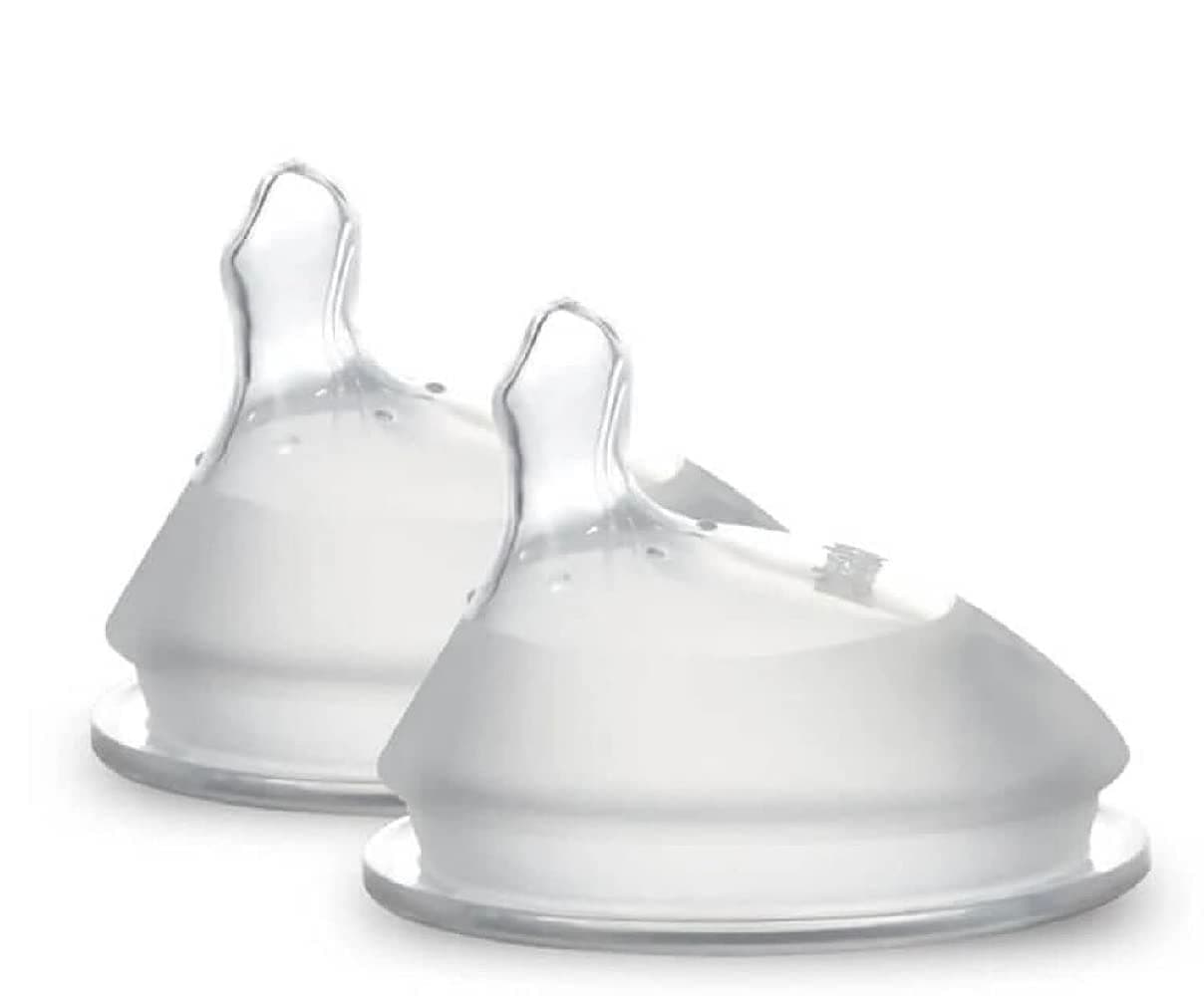 Haakaa Generation 3 Silicone Baby Bottle Nipples Orthodontic AntiColic Wide Neck 100 Medical Grade Silicone Fit All Haakaa Baby Bottles 2 PK Size L 2Pieces