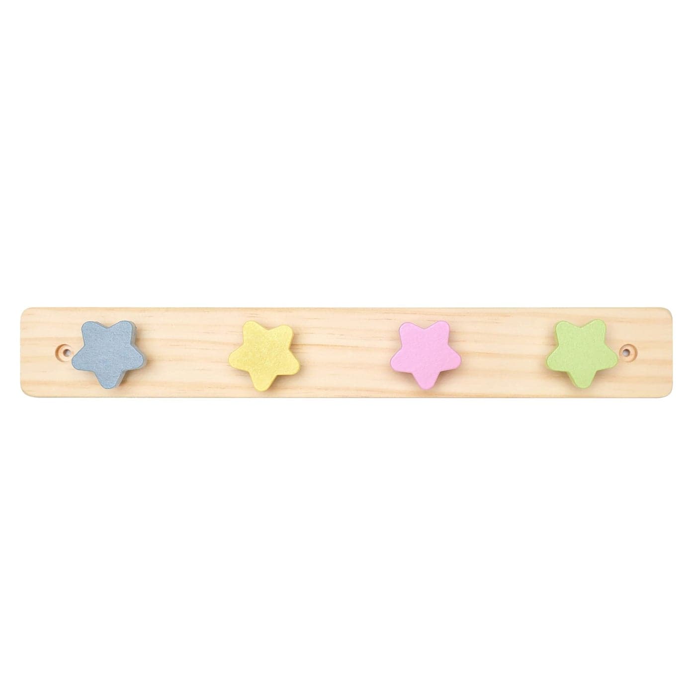 WonderBee Kids Coat Rack Wall Mount Kids Wall Hooks for Backpacks Towels and Coats Mounted 14 Wall Hanger Decorative for Kids Bedroom Playroom Bathroom Natural Pine