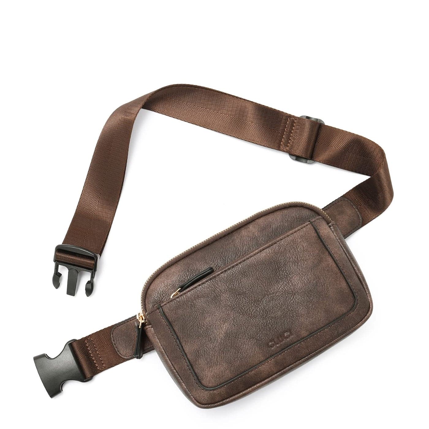 CLUCI Belt Bag for Women, Mini Everywhere Crossbody Waist Bag Adjustable Strap, Vegan Leather Women's Fanny Pack