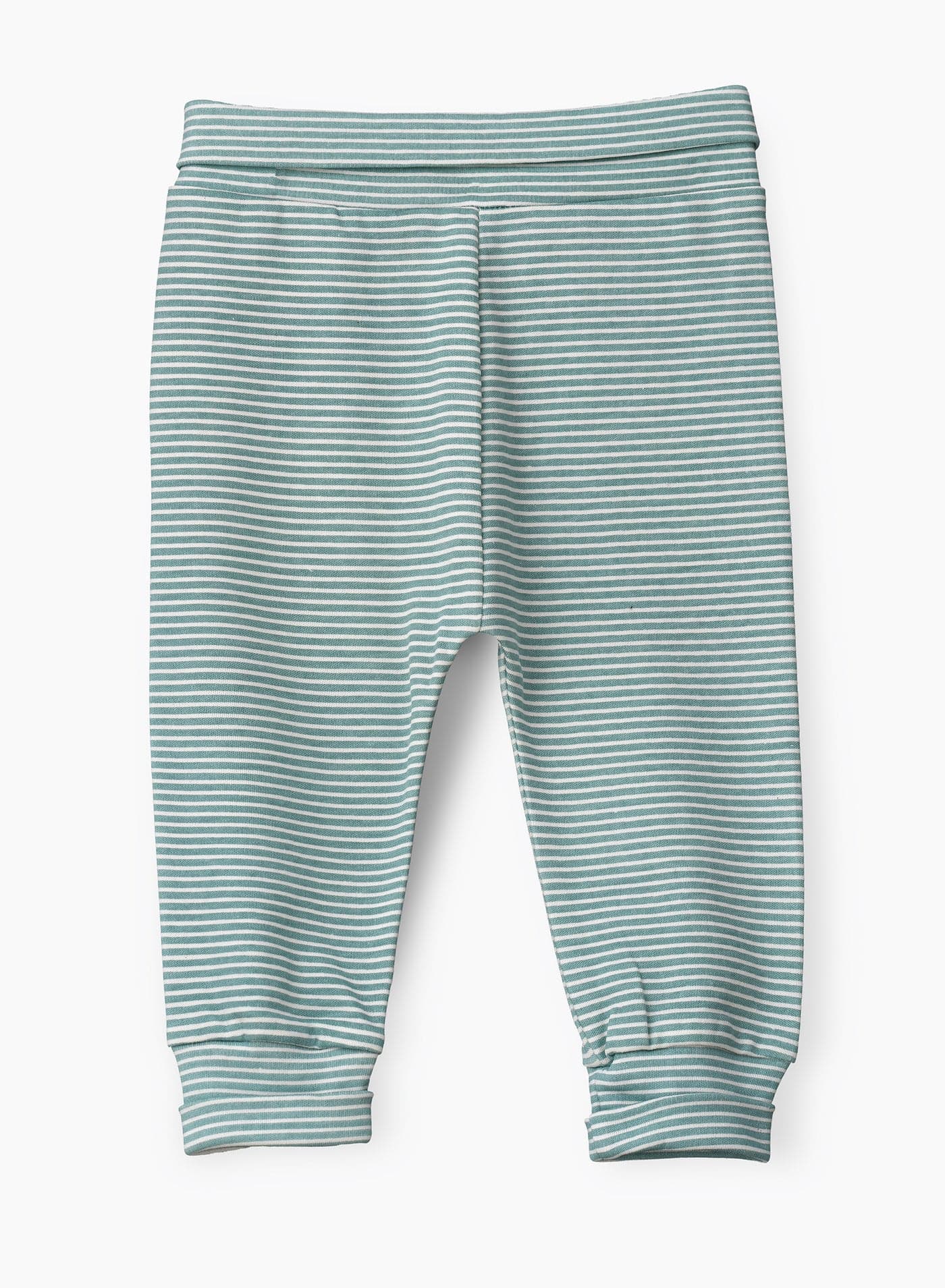 Boys' Teal and White Striped Cotton Pants