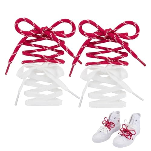Lilybekind Colored Shoe Laces Multi Style Replacement Shoelaces for Boots Sneakers Cool Design Shoe Strings (Style B)