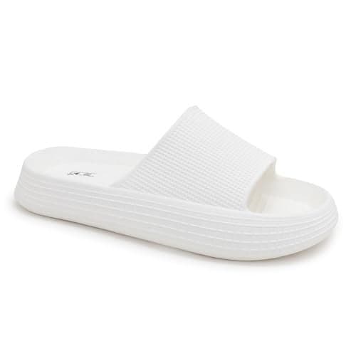 Hygear Men's GE-1027 White Comfortable & Stylish Slip-On Slider UK/India-10