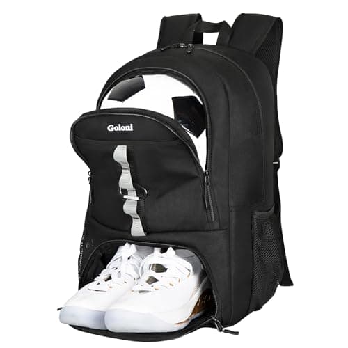 Goloni Youth Soccer Bag,Basketball Bag with Ball Compartment & Shoe Compartment,Backpack for Football Volleyball Basketball