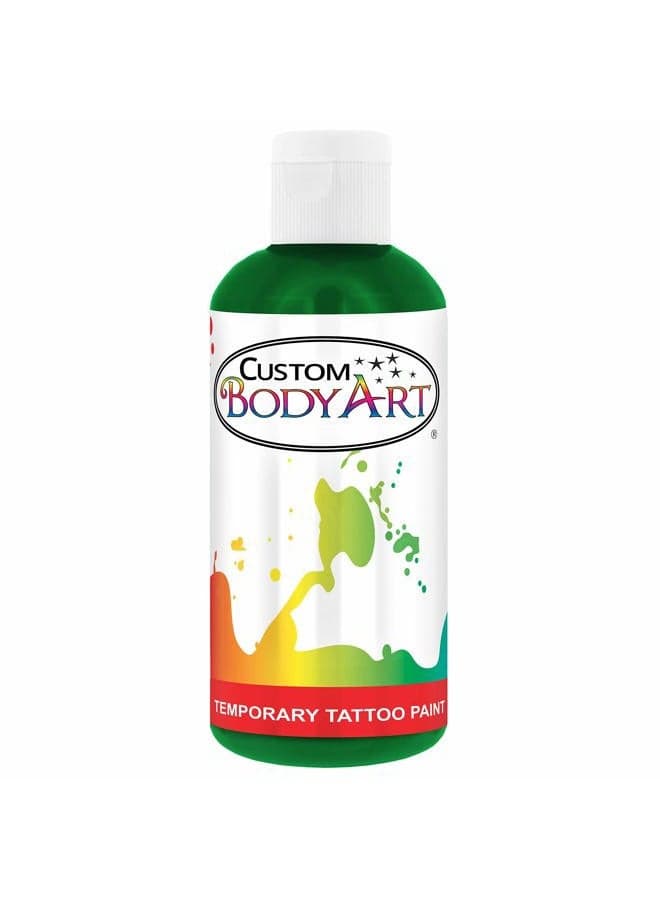 8-Ounce Green Temporary Airbrush Tattoo Body Art Paint Alcohol Based