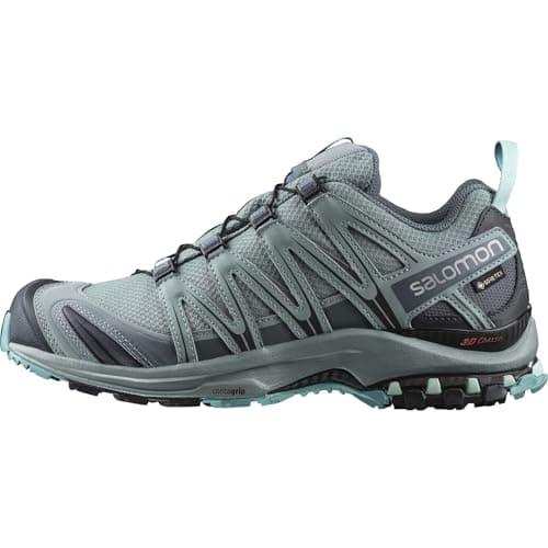Salomon Women’s XA PRO 3D Gore-Tex Waterproof Trail Running Shoes - Lead/Stormy Weather/Meadowbrook - 5